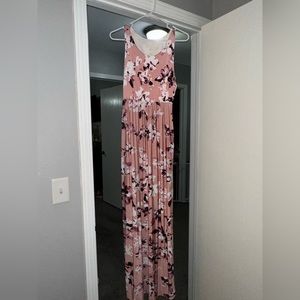 Pink Blush Floral Maternity dress